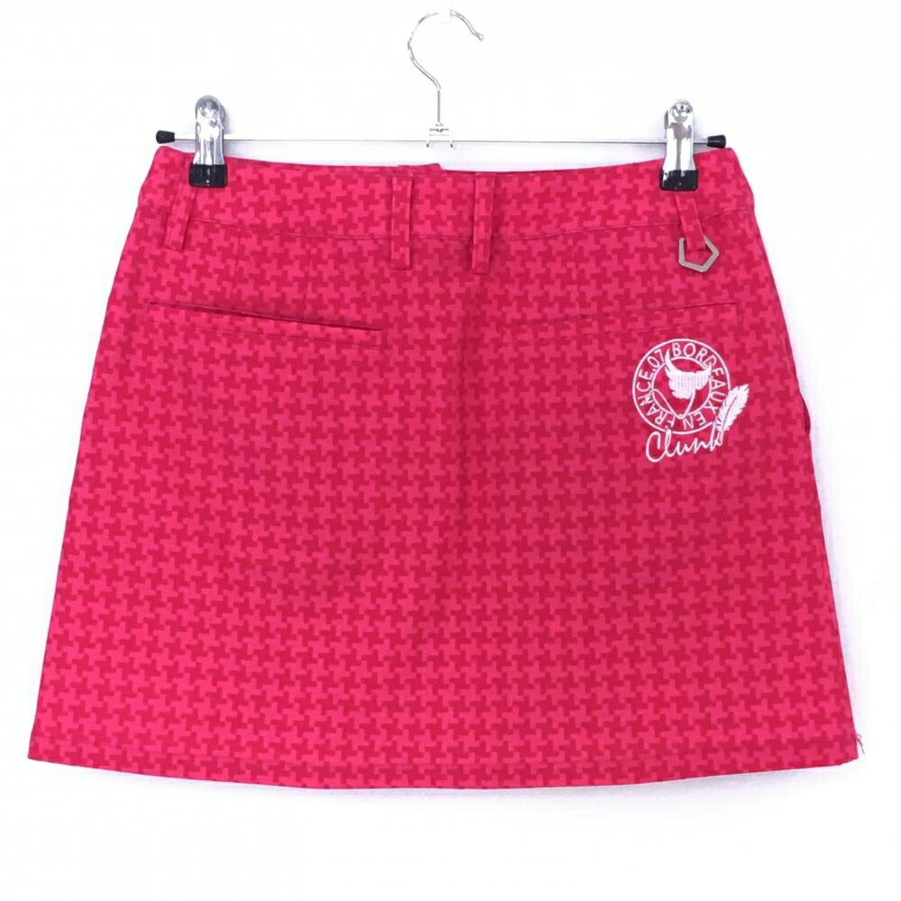 【超美品】クランク スカート ピンク 総柄 裏起毛 レディース M ゴルフウェア CLUNK