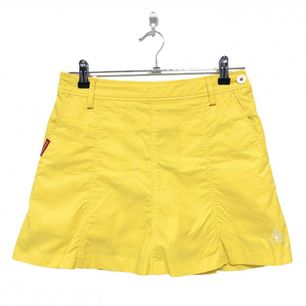【当店ポイント10倍！楽天スーパーセル期間限定】【美品】ルコック スカート イエロー フラッグ刺しゅ..