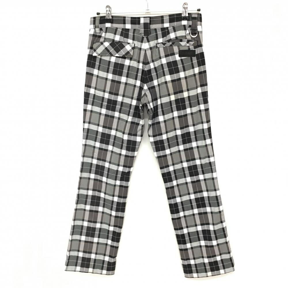 カッパ パンツ 黒×白 チェック ストレッチ レディース 76 ゴルフウェア Kappa