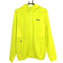 ★特価★フィラゴルフ ジップパーカー 蛍光イエロー 一部メッシュ調 ブルゾン メンズ L ゴルフウェア FILA GOLF