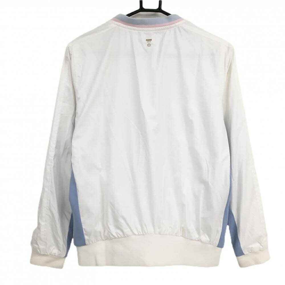 プーマ スニード 白×ライトブルー 裏地メッシュ レディース M ゴルフウェア PUMA
