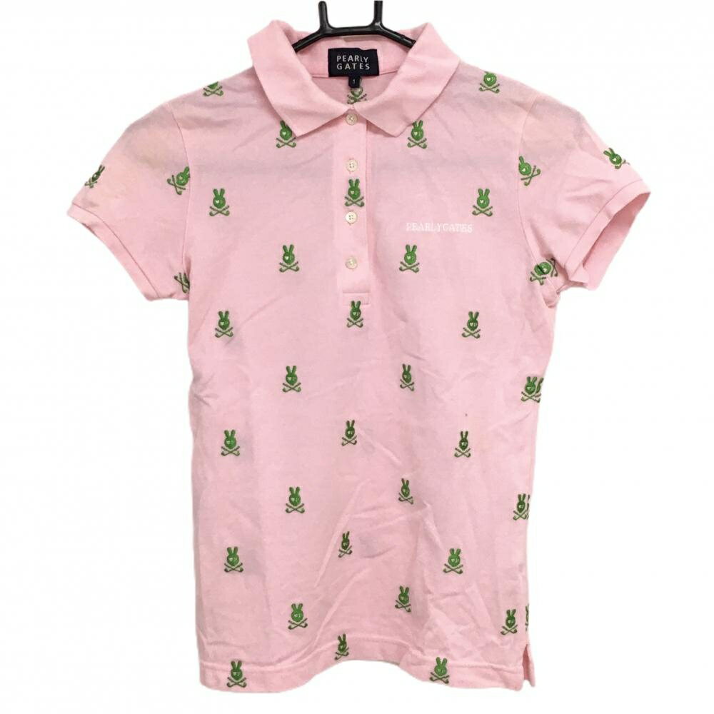 パーリーゲイツ半袖ポロシャツピンク...
