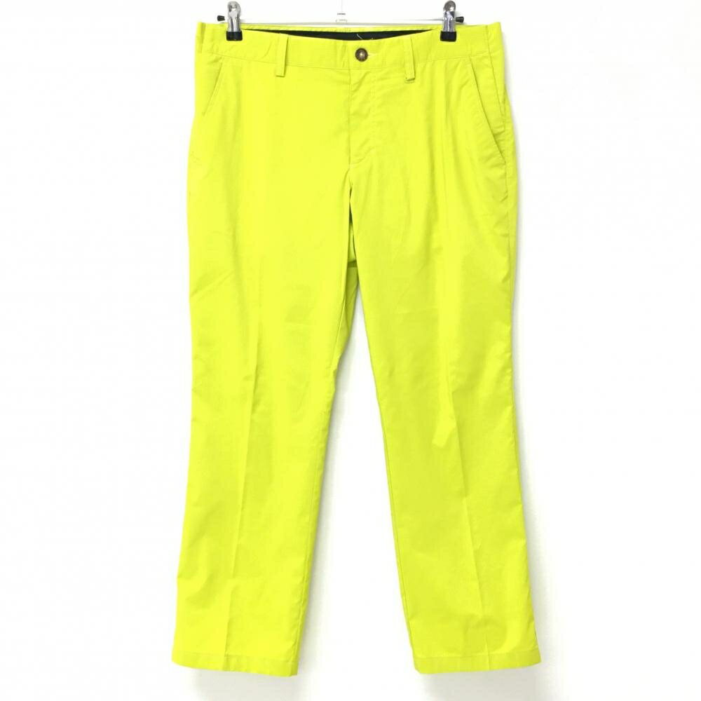 アディダス パンツ ライトグリーン×白 ストライプ柄 後ろ3ライン メンズ 85 ゴルフウェア adidas