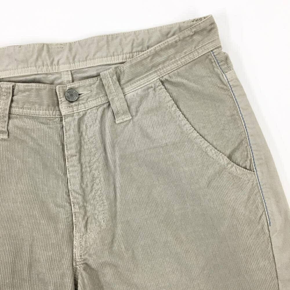 【美品】パーリーゲイツ コーデュロイパンツ ライトベージュ系 切替素材 コットン1...