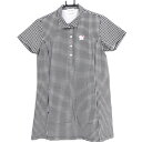 ★特価★ピッコーネ ワンピース 黒×白 チェック レディース I(M) ゴルフウェア PICONE