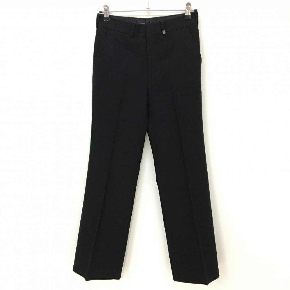 【美品】マンシングウェア ウールパンツ 黒 シンプル メンズ 74 ゴルフウェア Munsingwear