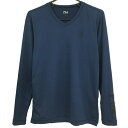 ★特価★フィラゴルフ インナーシャツ ネイビー 胸・袖口プリント メンズ L ゴルフウェア FILA GOLF