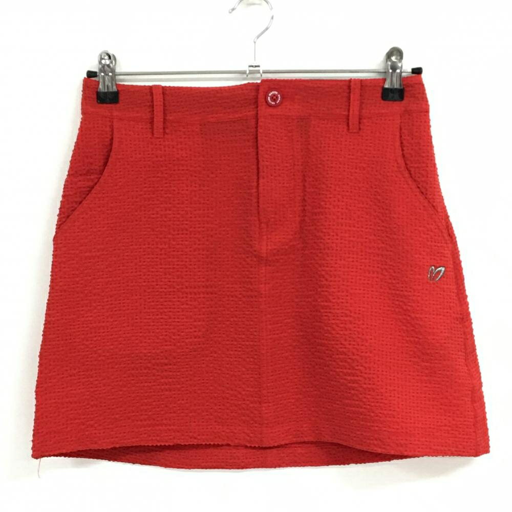 【超美品】マスターバニー スカート レッド サッカー生地 レディース 0(S) ゴルフウェア 2022年モデル ..