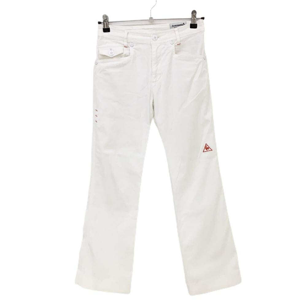 Le Coq - ルコック パンツ 白 ティー装着可 ストレッチ レディース 7 ゴルフウェア le coq sportif