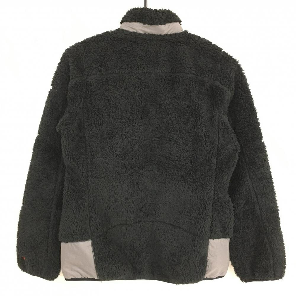 【美品】カッパ ボアジャケット 黒×グレー 3ポケット ダブルジップ レディース M ゴルフウェア Kappa