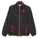 ★特価★【美品】フィラゴルフ 中綿ジャケット 黒×ピンク ロゴ刺しゅう レディース L ゴルフウェア FILA GOLF