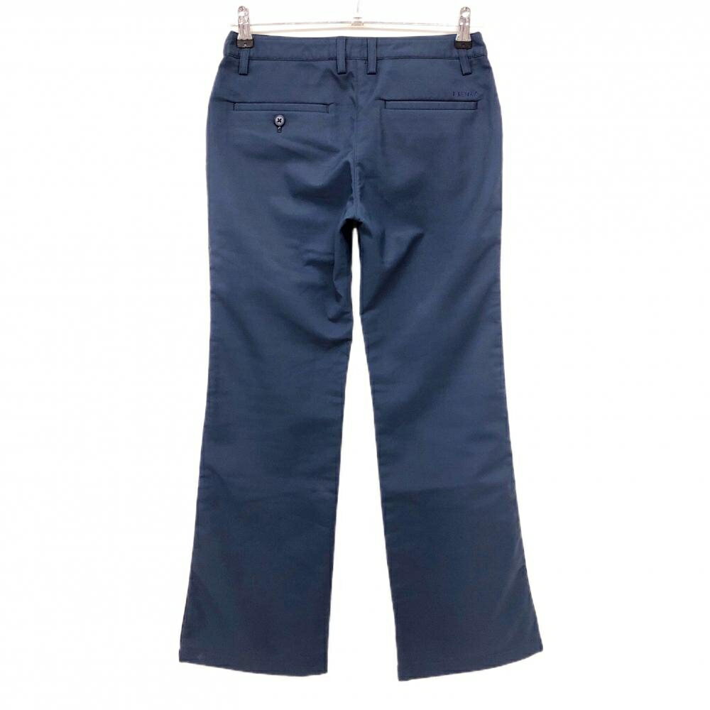 【美品】フィドラ パンツ ネイビー シンプル 裏起毛 レディース S ゴルフウェア FIDRA