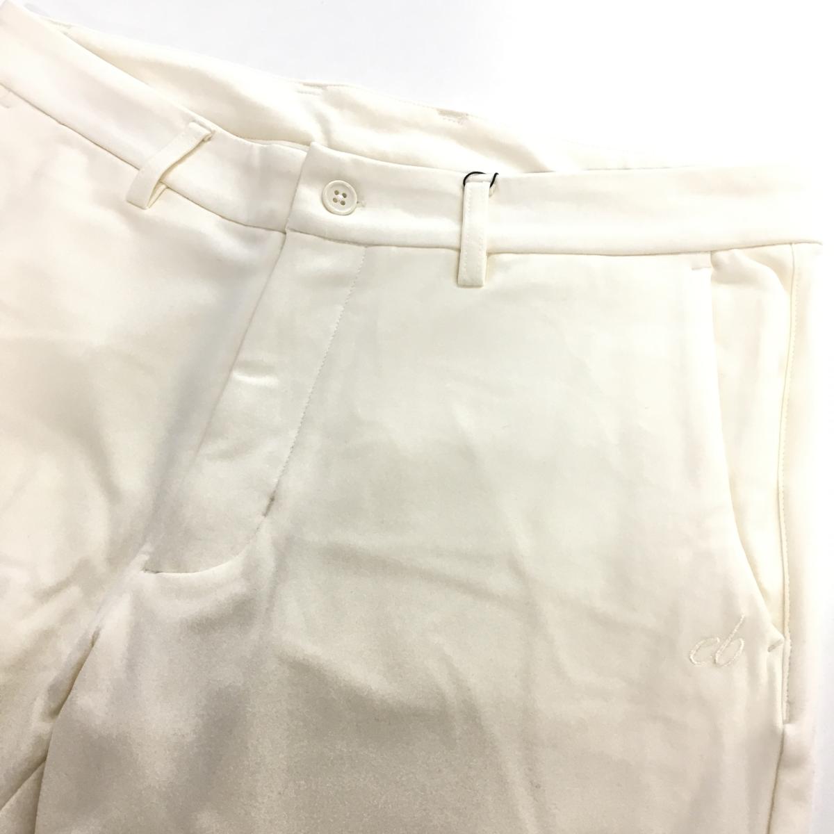 【新品】エフィカスブラン パンツ アイボリー 裏微起毛 ストレッチ メンズ L ゴル...