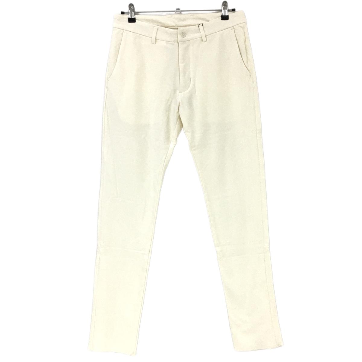 ★特価★【新品】エフィカスブラン パンツ アイボリー 裏微起毛 ストレッチ メンズ L ゴルフウェア efficace