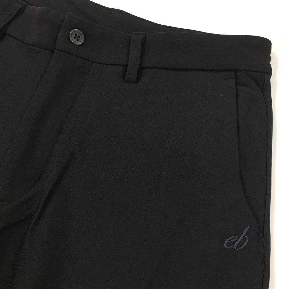 【新品】エフィカスブラン ストレッチパンツ 黒 裏微起毛 無地 メンズ 88(LL) ゴルフウェア efficace