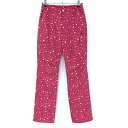 ★特価★カッパ 中綿カーゴパンツ レッドピンク×白 星柄 ロゴ刺しゅう レディース M ゴルフウェア Kappa