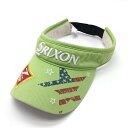 ★特価★スリクソン サンバイザー ライトグリーン 立体ロゴ刺しゅう ゴルフウェア SRIXON