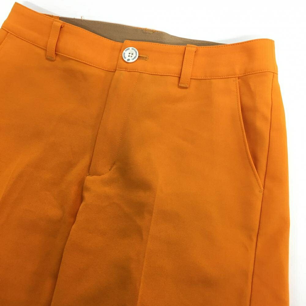 【美品】ゾーイ パンツ オレンジ バックロゴ ファスナー部汚れ レディース 36(S) ゴルフウェア ZOY 3