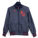 ★特価★【美品】ルコック 中綿ジャケット ネイビー×レッド ワッペン レディース M ゴルフウェア le coq sportif