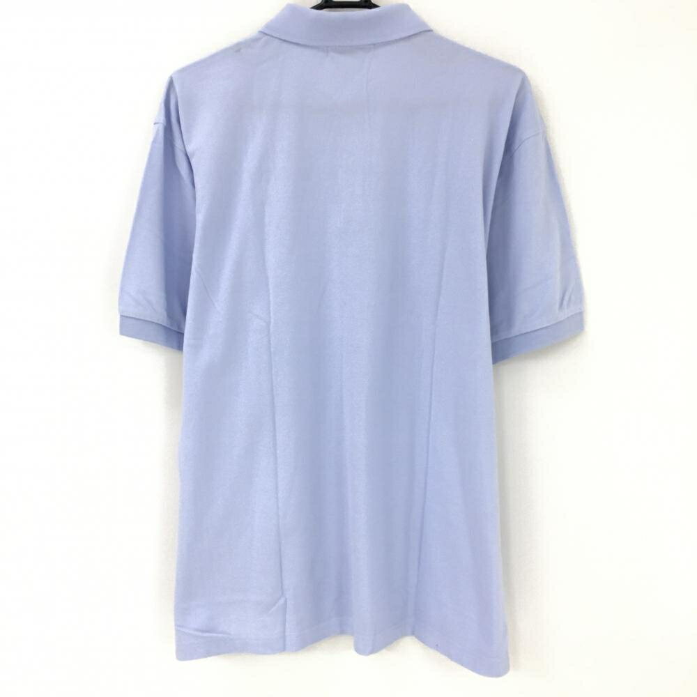 フィラゴルフ 半袖ポロシャツ ライトブルー 胸ワッペン メンズ XL ゴルフウェア FILA GOLF