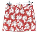 ★特価★【美品】サマンサタバサ No.7 スカート オレンジ×白 花柄 レディース 38(M) ゴルフウェア Samantha Thavasa(4)