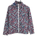 ★特価★ニューバランスゴルフ ジップパーカー ネイビー×白×レッド 総柄 裏地メッシュ レディース 1(M) ゴルフウェア New Balance
