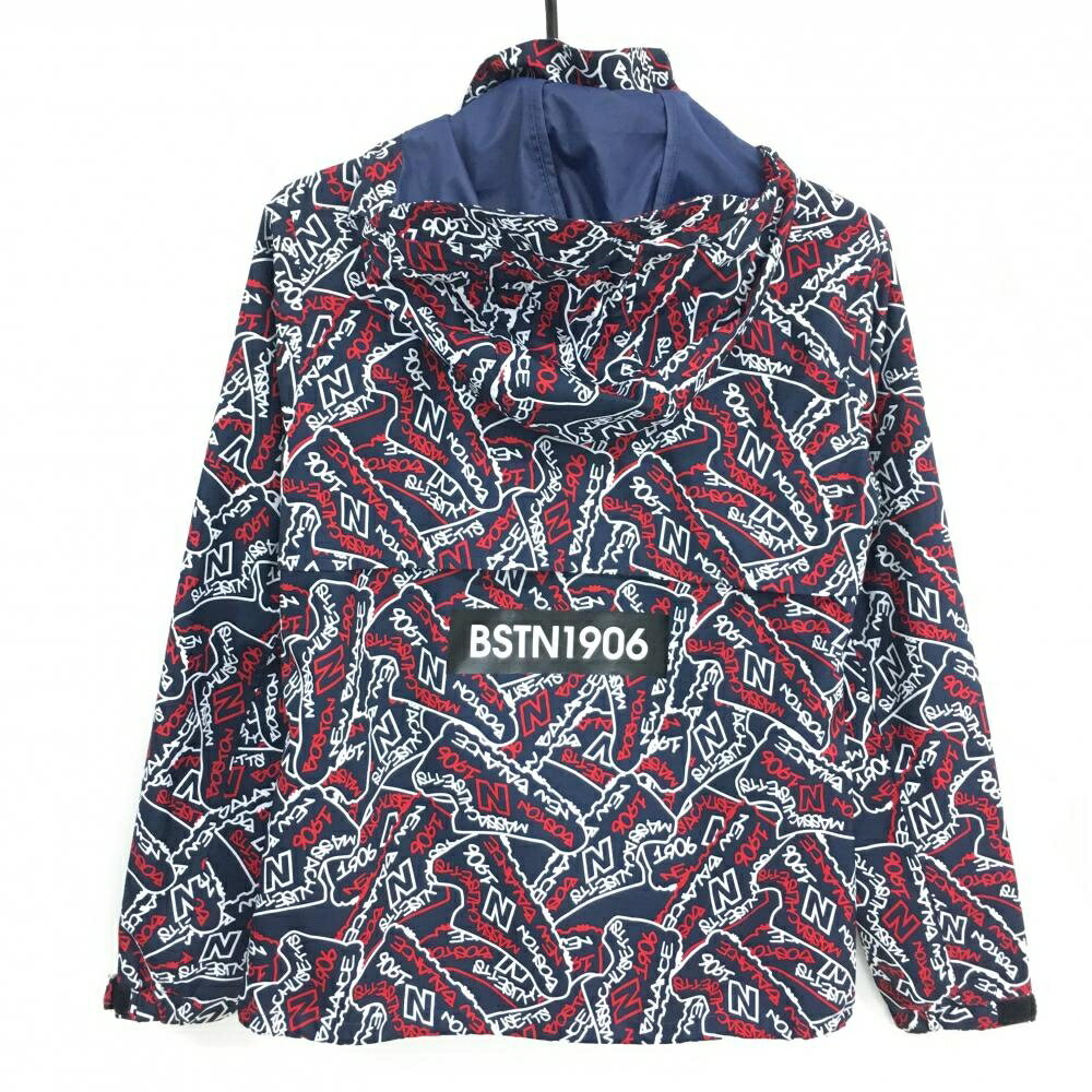 ニューバランスゴルフ ジップパーカー ネイビー×白×レッド 総柄 裏地メッシュ レディース 1(M) ゴルフウェア New Balance
