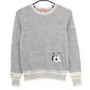 ★特価★【美品】アルチビオ セーター ライトグレー×白 ニット ウール混 ラメ糸 レディース 36(S) ゴルフウェア archivio