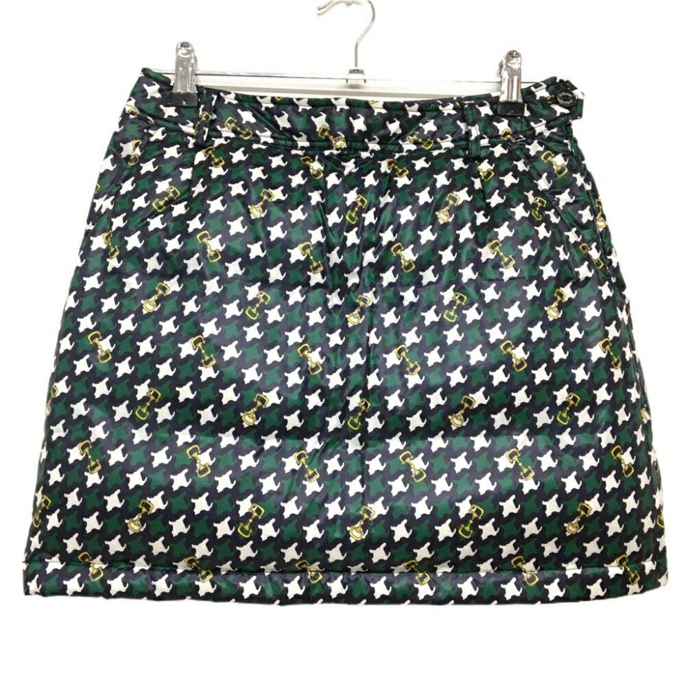 【超美品】キャロウェイ 中綿スカート グリーン×白 総柄 レディース ゴルフウェア サンプル品 Callaway