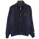 ★特価★ダンスウィズドラゴン 中綿ジャケット×ボアベスト ネイビー ロゴ総柄 ボアグレー メンズ 2(M) ゴルフウェア Dance With Dragon(4)