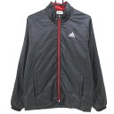 ★特価★【美品】アディダス 中綿ジャケット 黒×レッド ロゴプリント 地模様 メンズ M ゴルフウェア adidas(4)