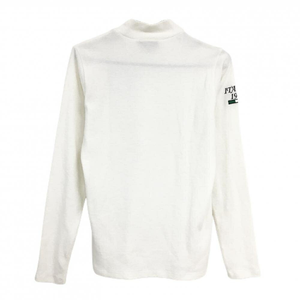 カッパ 長袖ハイネックシャツ 白 表微起毛 レディース M ゴルフウェア Kappa