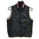 ★特価★トミーヒルフィガー 中綿ベスト ダークネイビー×白 胸元ロゴ レディース M ゴルフウェア Tommy Hilfiger Golf