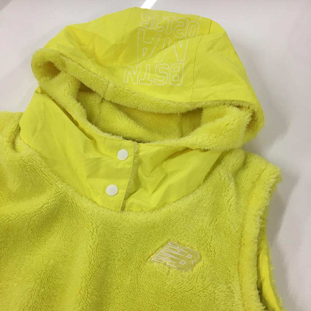 【超美品】ニューバランスゴルフ ボア×中綿ノースリーブワンピース イエロー×ライ...