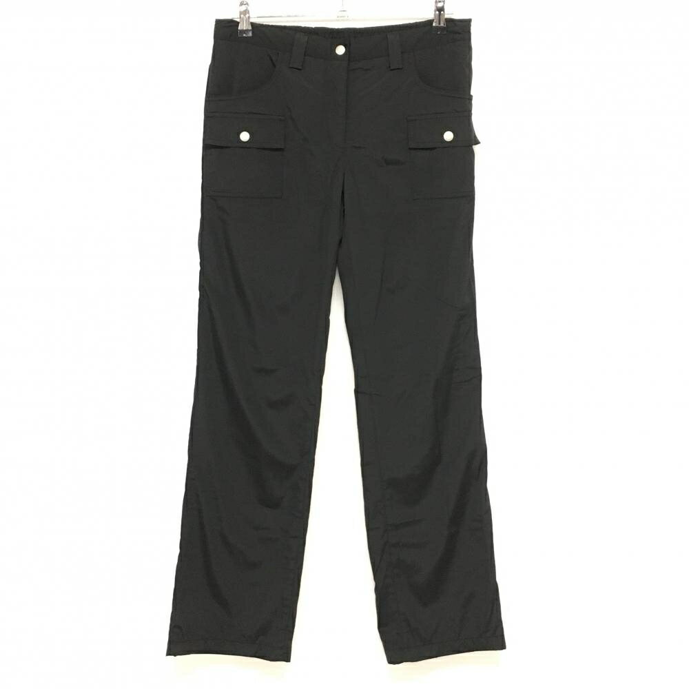 ★特価★【超美品】キャロウェイ パンツ 黒 微起毛裏地付 フラップポケット レディース L ゴルフウェア Callaway