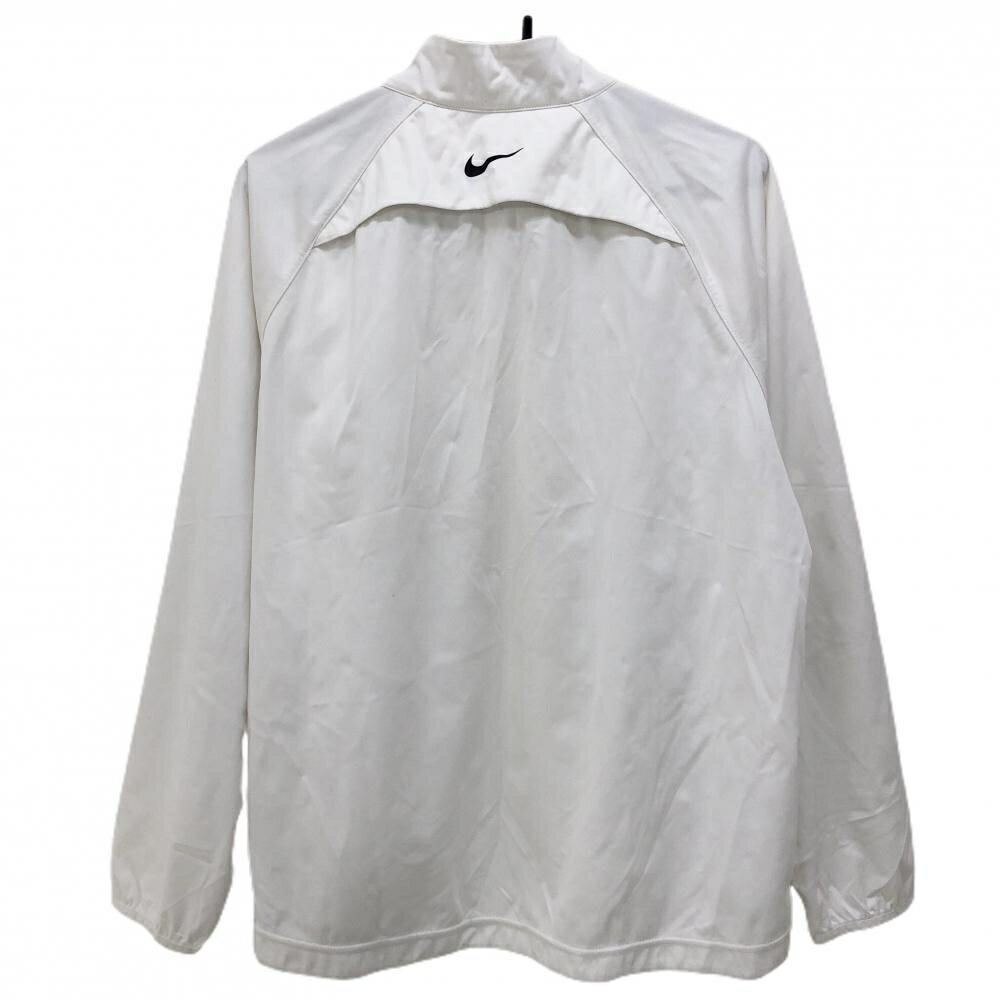 ★特価★ナイキ ジャケットブルゾン 白 ハーフジップ 胸ロゴプリント メンズ XXL ゴルフウェア NIKE