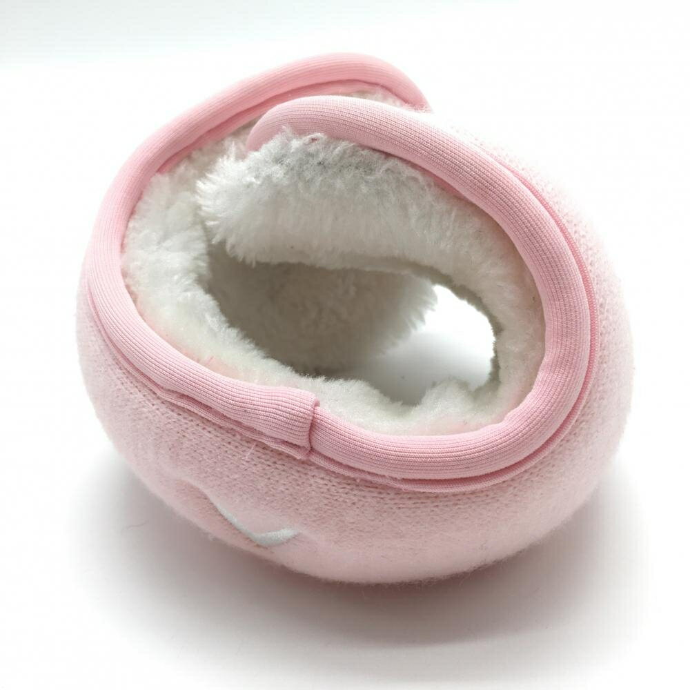 【超美品】キャロウェイ イヤーマフ 耳当て ピンク×グレー ロゴ刺しゅう 内側ボア...