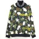 ★特価★【美品】パーリーゲイツ ツインスニード カーキ×黒 スプラッシュ柄 蓄熱裏地 ブルゾン メンズ 5(L) ゴルフウェア PEARLY GATES(4)