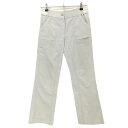 ★特価★アダバット パンツ ライトグレー 複数ポケット ウエスト背面ゴム レディース 38(M) ゴルフウェア adabat