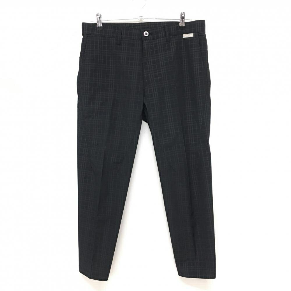 ★特価★【美品】ルコック パンツ 黒 チェック地模様 メンズ 85 ゴルフウェア le coq sportif
