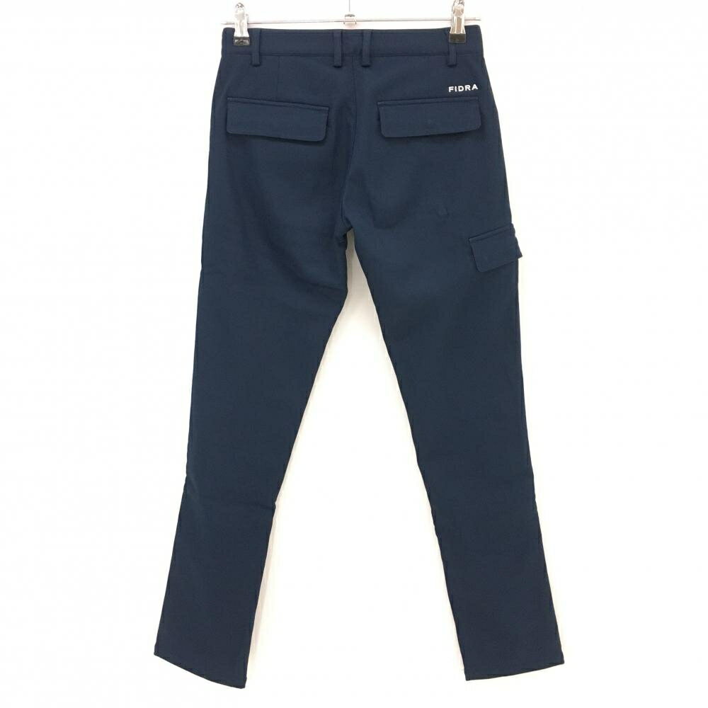 【美品】フィドラ パンツ ネイビー 裏起毛 無地 レディース XS/TP ゴルフウェア FIDRA