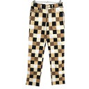 ★特価★ラウドマウス パンツ ブラウン×黒×白 ブロックチェック メンズ ゴルフウェア LOUDMOUTH(4)