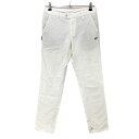 ★特価★マスターバニー パンツ 白×ネイビー ロゴ刺しゅう レディース 1(M) ゴルフウェア MASTER BUNNY EDITION