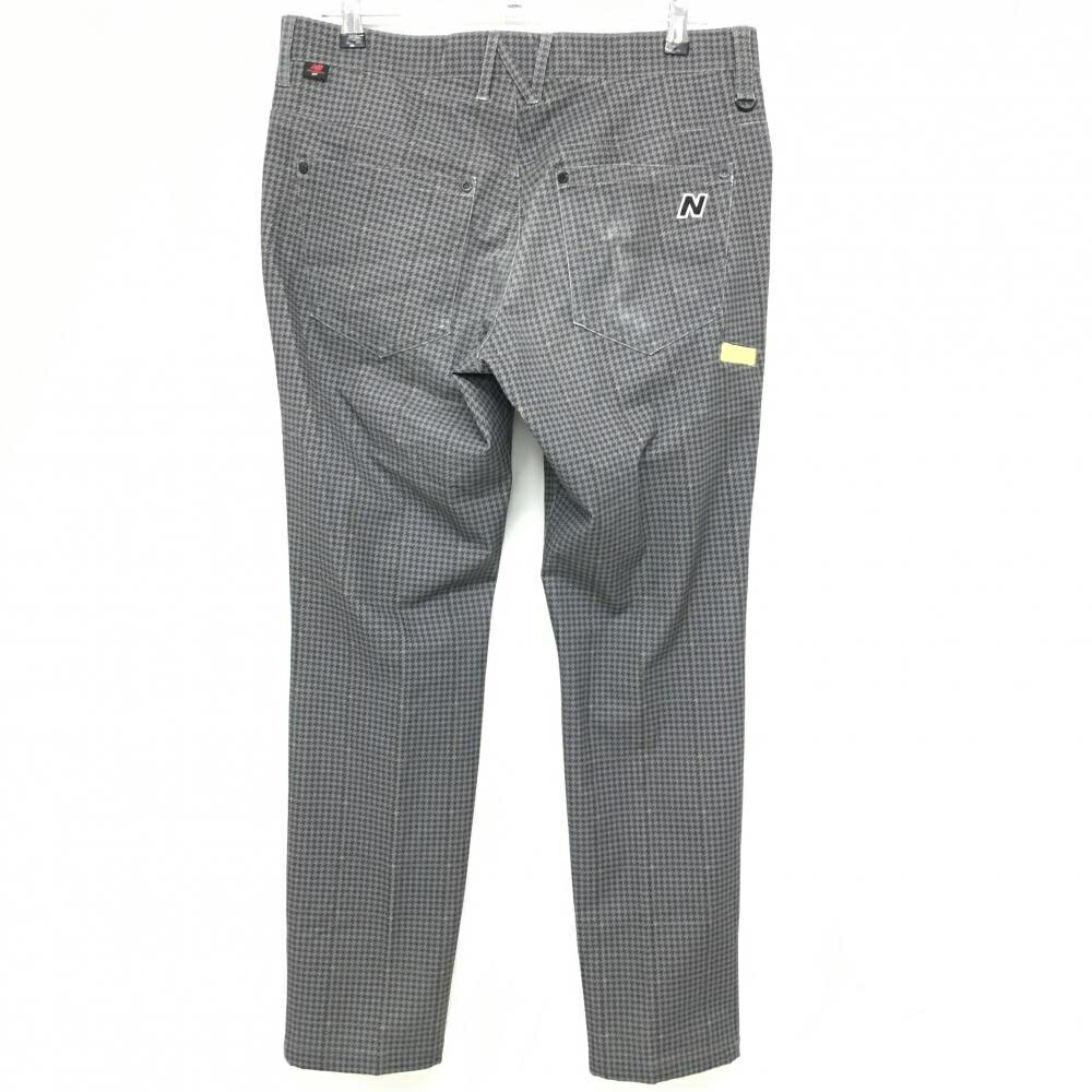 ニューバランスゴルフ パンツ グレー×ベージュ 千鳥格子 格子 ストレッチ メンズ 5(L) ゴルフウェア New Balance