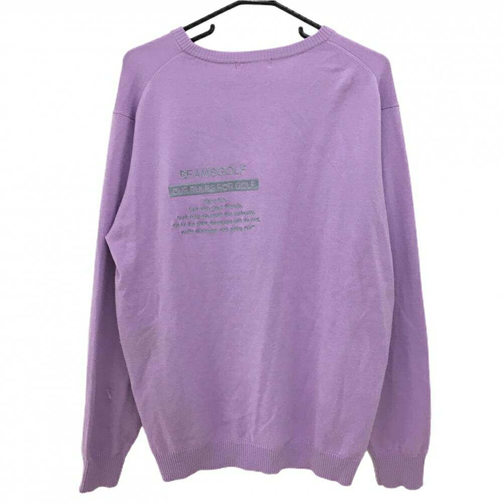 ビームスゴルフ セーター パープル ウール混 ニット メンズ XL ゴルフウェア BEAMS GOLF