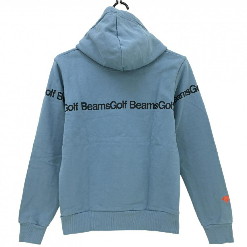 ビームスゴルフ パーカー ライトブルー ロゴプリント レディース M ゴルフウェア BEAMS GOLF
