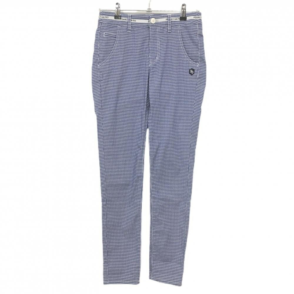 パーリーゲイツパンツブルー×白織生...