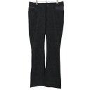 ★特価★カステルバジャック パンツ ダークグレー×黒 地模様 ストレッチ レディース 40(M) ゴルフウェア CASTELBAJAC