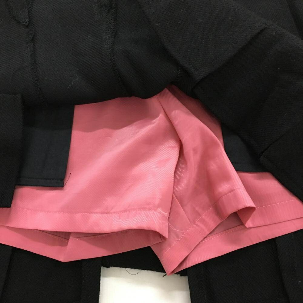 サマンサタバサNo.7 スカート 黒×ピンク×グリーン ウエストライン 内側インナーパンツ レディース 36(S) ゴルフウェア Samantha Thavasa