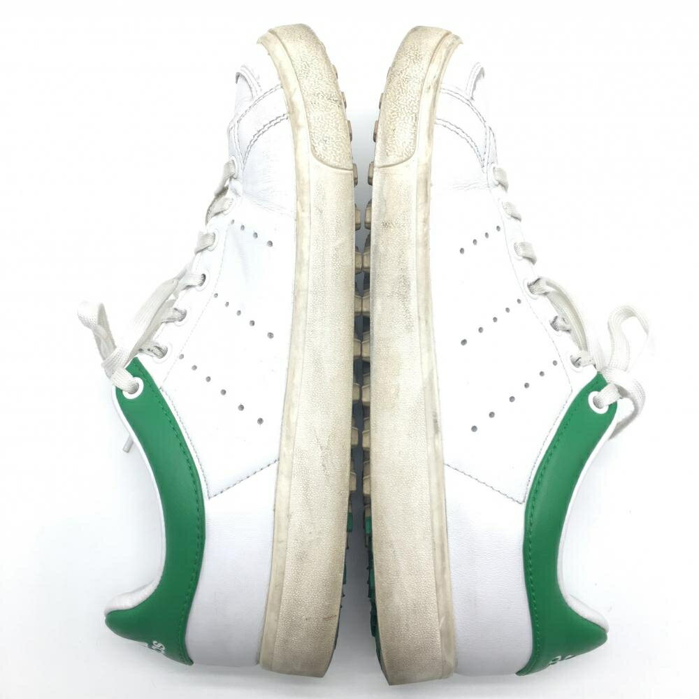 アディダス ゴルフシューズ 白×グリーン D97784 アディクロス クラシック スパイクレス レディース 24.0 ゴルフウェア adidas